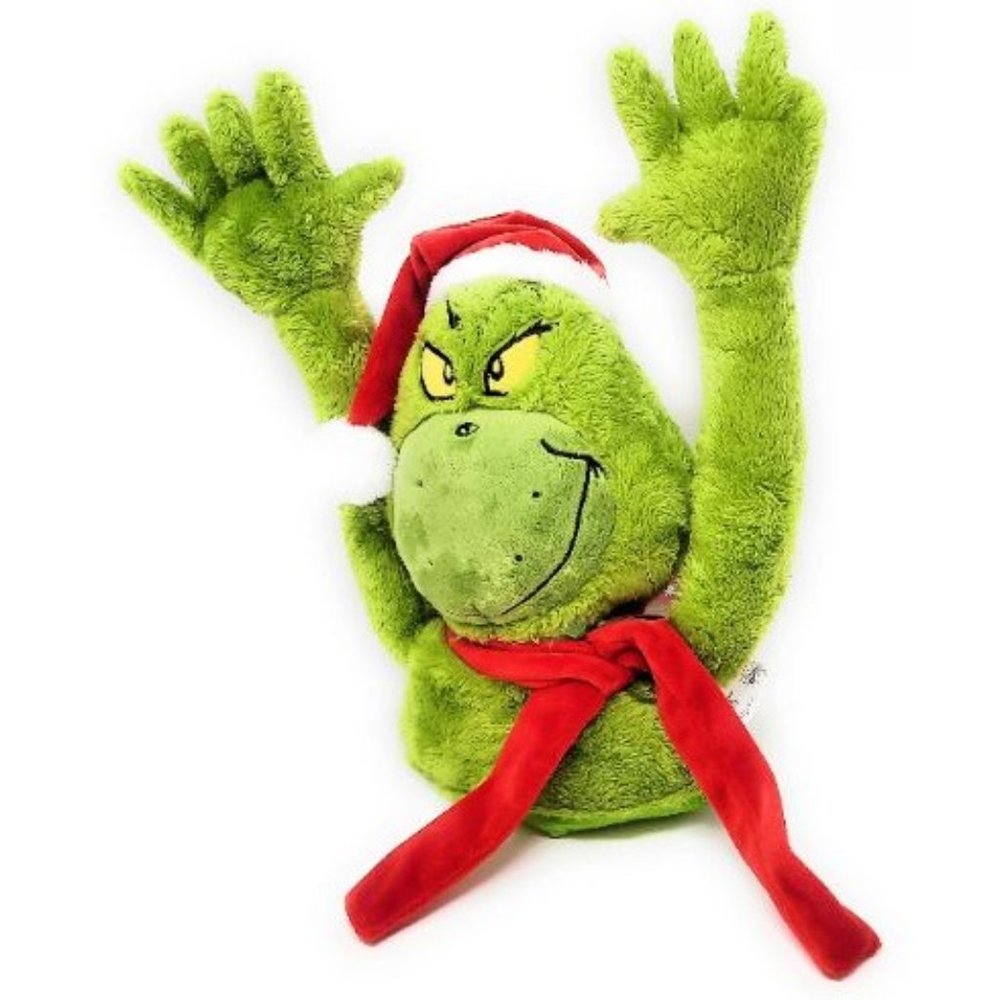 Dr. Seuss Grinch Who Stole Christmas Plush Positionable Tree Topper - Picture 2 of 5